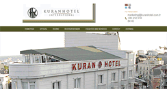 Desktop Screenshot of kuranhotel.com.tr