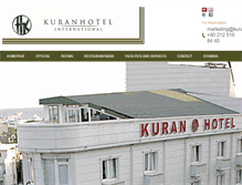 Tablet Screenshot of kuranhotel.com.tr